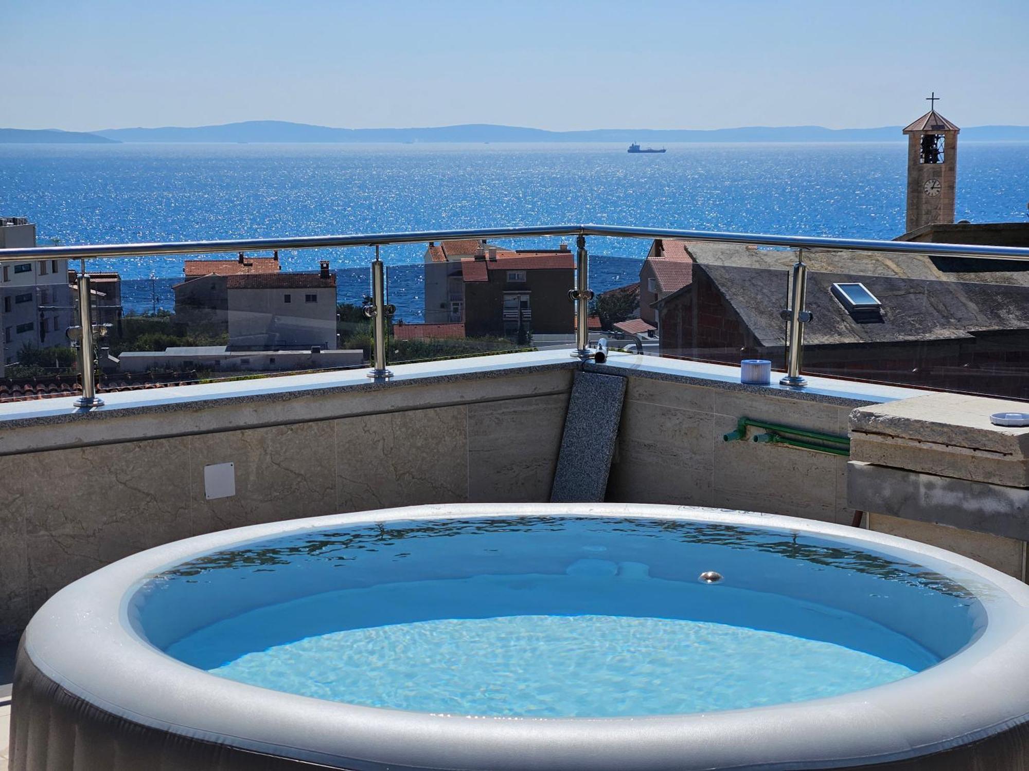 Modern Villa With Jacuzzi, Beautiful Sea View, Near Split! Villa 36A Podstrana Exterior photo